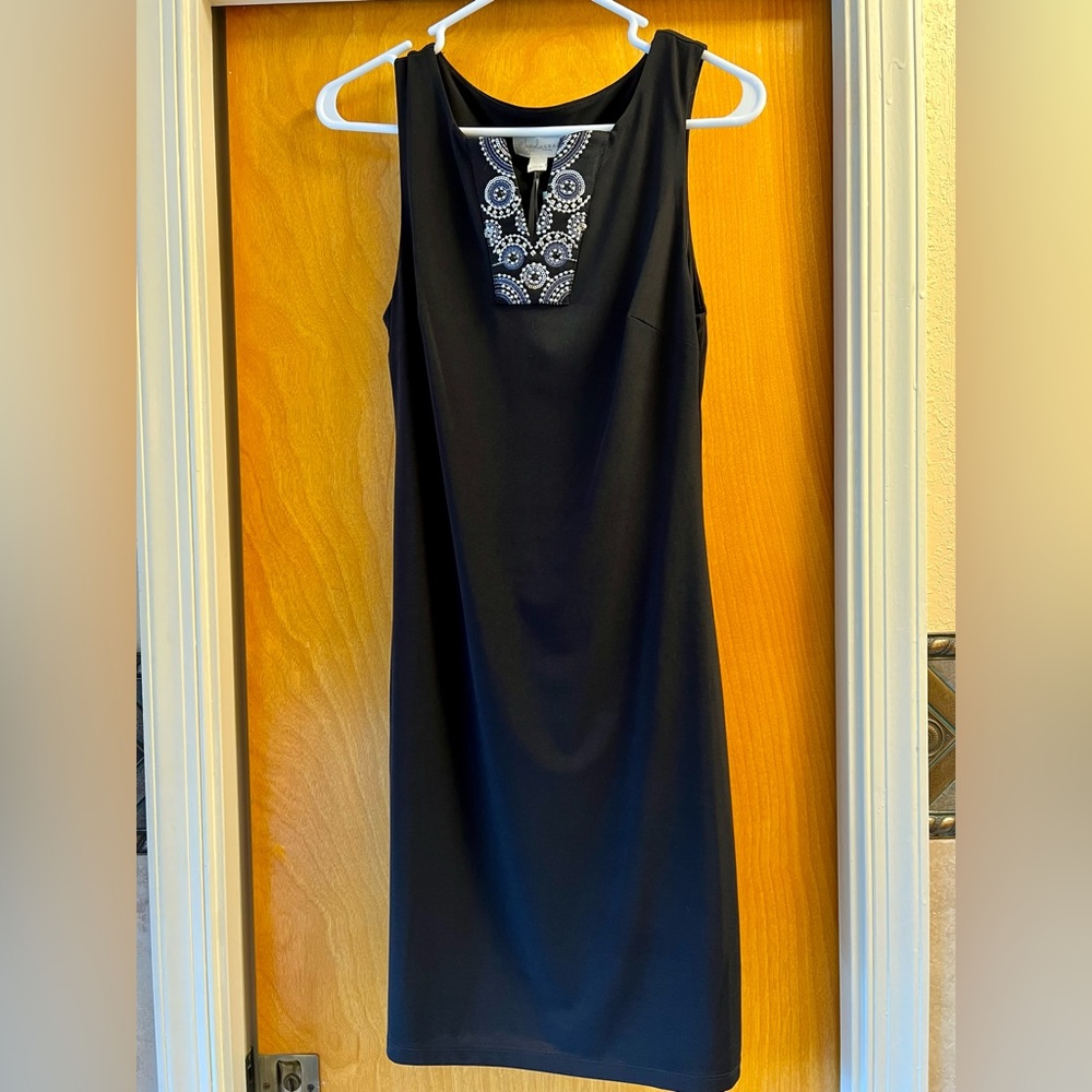 Magnolia Grace embellished neck dress